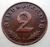 2.813 GERMANIA 2 REICHSPFENNIG 1938 D, Europa, Bronz