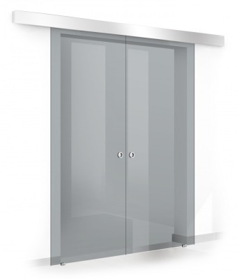 Usa culisanta Boss &amp;reg; Duo 80+80x215 cm, sticla gri securizata, glisanta in ambele directii foto