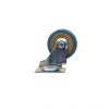 Roata mobila pivotanta 2 inch, cauciuc albastru, suport 5x5 cm