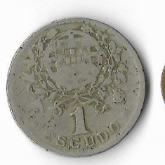 Moneda 1 escudo 1939 - Portugalia, cotatii ridicate!!!