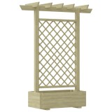 Pergola de gradina cu jardiniera, 162 x 56 x 204 cm, lemn GartenMobel Dekor, vidaXL