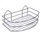 Raft de baie suspendabil, 24 x 15 x 7 cm, Argintiu
