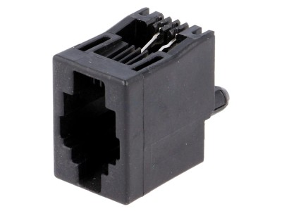 Conector RJ9 soclu THT 4p4c foto