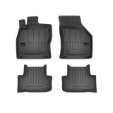 Covorase Auto Skoda Karoq (2017-prezent) Frogum 3D, Material TPE, Bordura Inalta