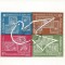 |Romania, LP 541a/1962, Cosmonautica in slujba pacii, bloc de 4 nedantelat, oblit.
