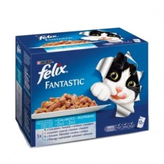FELIX in ambalaj de aluminiu - carne de diferite pe?ti in jeleu, 12 x 100 g foto