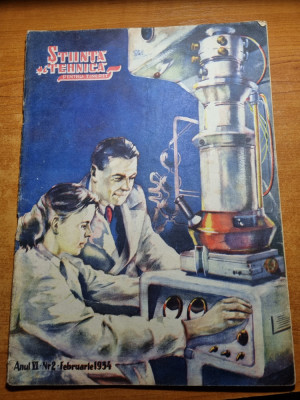 stiinta si tehnica pentru tineret februarie 1954-drumul de fier si locomotiva foto