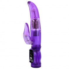 Bunny vibrator pentru sex clitoridian G-spot 22cm foto