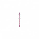 Cumpara ieftin Curea Silicon Sport Compatibila cu Apple Watch 38-40 mm - iberry Strap C024 Pink/White