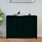 vidaXL Servanta, negru, 100x35x74 cm, lemn masiv de pin