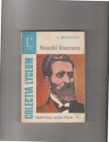 bnk ant Garabet Ibraileanu - Studii literare