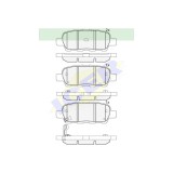 Set placute frana Icer 181509, parte montare : Punte Spate