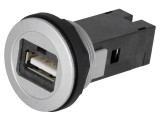 Soclu USB 22mm IP20 Argintiu
