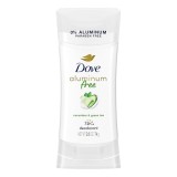 Deodorant stick Dove Cucumber &amp;amp; Green Tea, fără săruri de aluminiu, 74 g