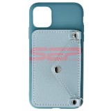 Husa iPhone 11 Pro, Tip Portofel, Crossbody, TPU, Albastru