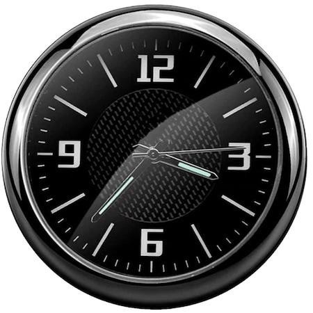 Ceas de bord, Aliaj de aluminiu/Quartz, Negru