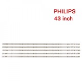 Barete led Philips 43&quot; GJ-2K15-430-D510-V4 LB-F3528-GJD2P5C435X10- B, LB43003, Oem