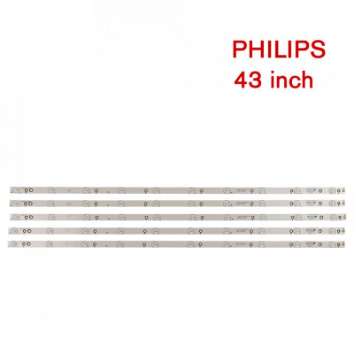 Barete led Philips 43&amp;quot; GJ-2K15-430-D510-V4 LB-F3528-GJD2P5C435X10- B, LB43003 foto