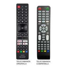 Telecomanda TV Sharp SHW/RMC/0137N compatibila cu originalul ER 9586 (586)