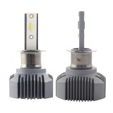 Set 2 LED-uri Auto Techstar&reg; S1, H3, 40w, 4000 Lumeni, 6500K, AUTO, 12-24 Volti, CSP, Canbus, Radiator Aluminiu