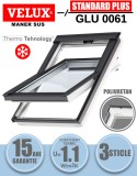 Cumpara ieftin Fereastra Mansarda VELUX GLU 0061, Poliuretan, 3 Sticle, Maner Sus, Izolare Termica si Fonica, Garantie 15 Ani