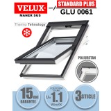 Fereastra mansarda Velux GLU 0061, poliuretan, 3 sticle, maner sus
