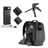 Cumpara ieftin Pachet cu 2 baterii NP-F970 6600mAh, incarcator rapid dual USB-C, NEEWER, rucsac foto profesional si mini trepied inclus