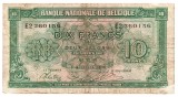 Belgia 10 Francs 1943 P-122 Seria 360156