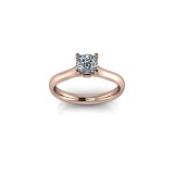 Inel Logodna Aur Roz 14K Zirconiu - Elegant, Rafinat - Bijuterie Femei, Producator