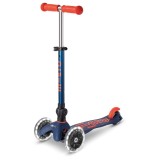 Trotineta Micro Mini DELUXE foldable LED navy blue