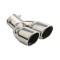 Ornament toba esapament inclinat inox argintiu racordare 32-76mm