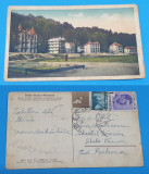 Carte Postala circulata anul 1937 - Baile Slanic Moldova -vilele Culina, Boca, Sinaia, Printata