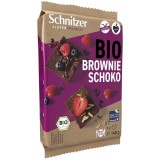 Prajitura Brownies Schnitzer fara gluten, bio, aroma ciocolata neagra, 140g