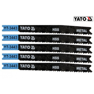 Set 5 lame taiat metal HSS pentru ferastrau pendular 21-16 TPI YATO foto