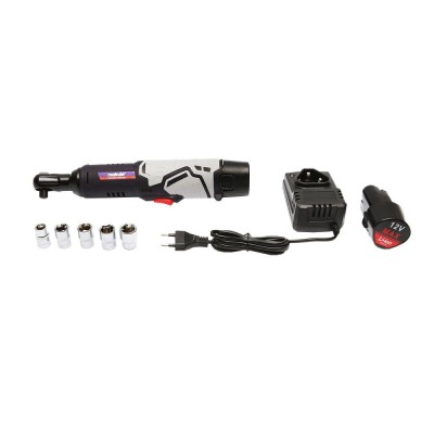 Antrenor clichet reversibil cu acumulator 12V, 45Nm, 0-250 rot/min Makute foto