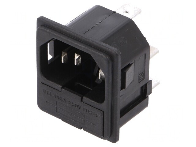 Conector de alimentare AC 10A 250VAC IEC 60320