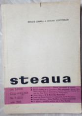 STEAUA 7/1968: poezii VIRGIL MAZILESCU &amp;amp; DANIEL TURCEA +recenzie debut MAZILESCU foto