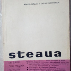 STEAUA 7/1968: poezii VIRGIL MAZILESCU & DANIEL TURCEA +recenzie debut MAZILESCU