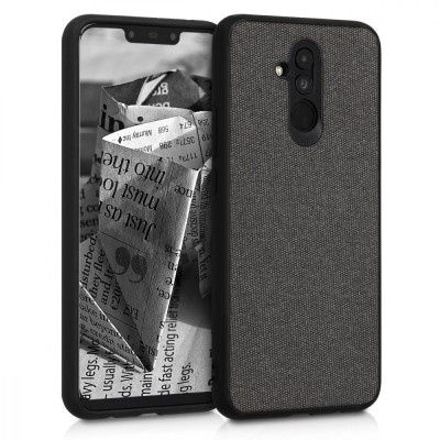 Husa pentru Huawei Mate 20 Lite, Textil, Negru, 48006.02 foto