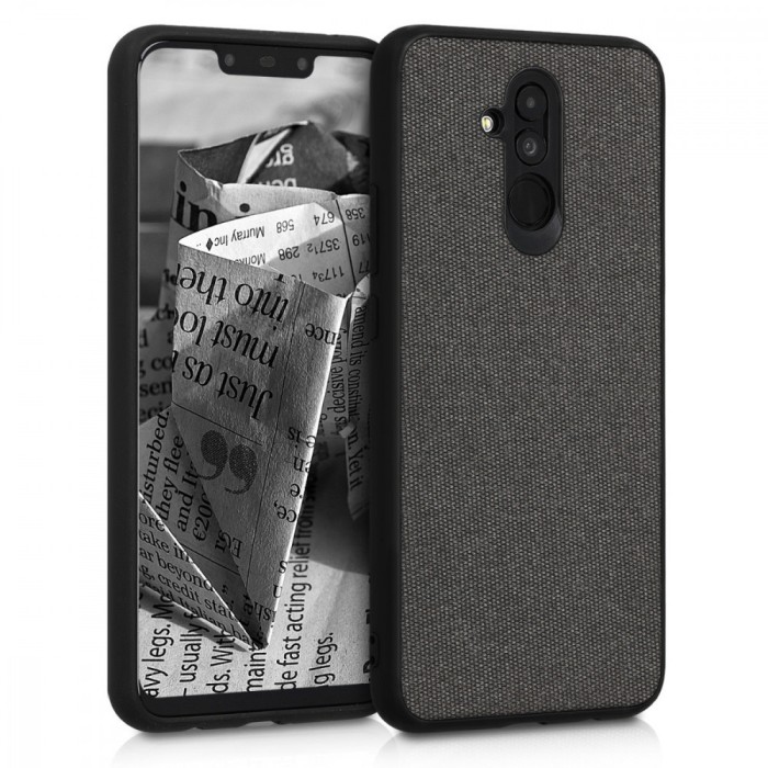 Husa pentru Huawei Mate 20 Lite, Textil, Negru, 48006.02