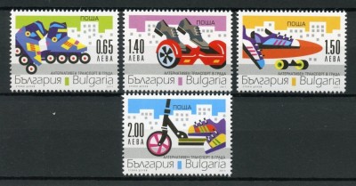 Bulgaria 2017 - Transport &amp;ndash; Alternative City Transport set MNH foto