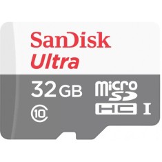 Card Memorie microSDHC SanDisk Ultra, 32Gb, Clasa 10, Cu Adaptor SDSQUNR-032G-GN3MA
