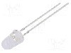 Dioda LED, 5mm, verde, 2180...3000mcd, 20mA, 2,9...3,4V, OPTOSUPPLY - OSGGD251A5A