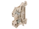 Conector &Icirc;mbinare Șine 2,5mm2 3 Borne Bej TS35 800V