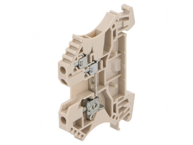 Conector &Icirc;mbinare Șine 2,5mm2 3 Borne Bej TS35 800V