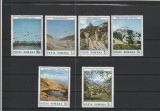 ROMANIA 1987 LP 1182 PEISAJE TURISTICE SERIE MNH NESTAMPILATA