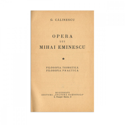 George Călinescu, Operele lui Mihai Eminescu, 5 volume, cu dedicație către Ionel Dimitrescu foto