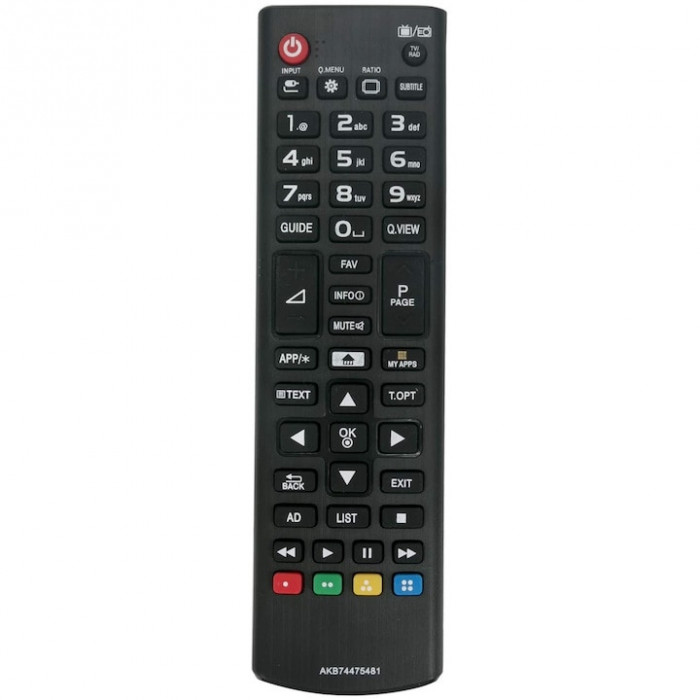 Telecomanda pentru Smart TV LG AKB74475481, Universal, x-remote, LCD/LED/4K/UHD, Negru