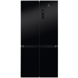 Side by side Electrolux ELT9VE52M0, 522 l, No frost, Clasa E, Afisaj LCD, Touch control, Iluminare LED, H 190 cm, Negru