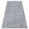 Covor Structural SIERRA G5018 țesute plate gri - frize, caro, 120x170 cm, Dreptunghi, Polipropilena
